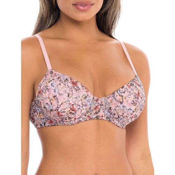 Women's & Juniors Allover Lace Push Up Bra Size 34E (DD) - Picture 2 of 3